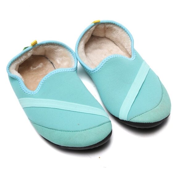 FitKicks KoziKicks Active Slippers Shoes Faux Fur Lined Neoprene Rubber Sole - Picture 10 of 11